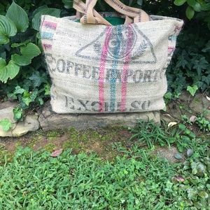 COPY - Burlap Coffee bag Tote